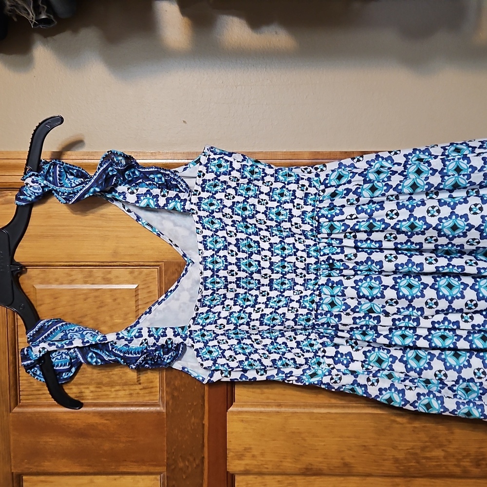 NWT Lucky Brand Tiered Ruffle Maxi Dress - Picture 8 of 13